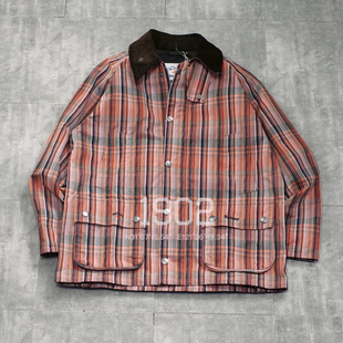 Noah Madras Bedale 格纹无蜡夹克外套 现货 25SS联名 Barbour