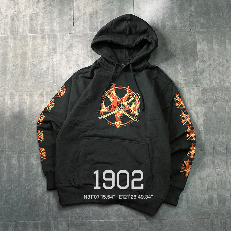 特价打折 PALACE FLAMED HOODED 三角火焰 加绒连帽卫衣 帽衫 男装 卫衣 原图主图