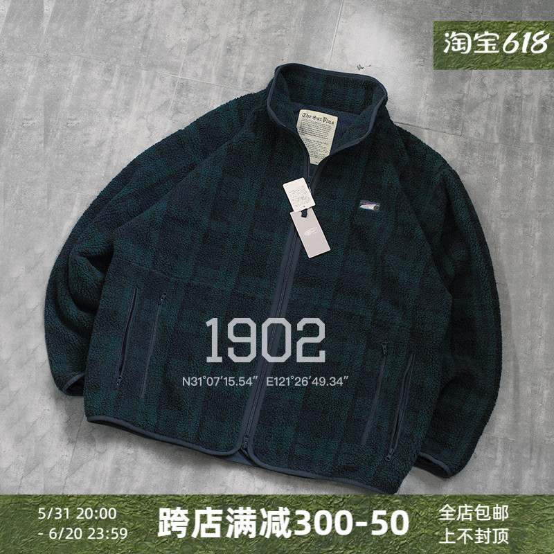 现货 BEAMS SSZ JACQUARD FLEECE JACKET 摇粒绒格纹夹克外套 男装 夹克 原图主图