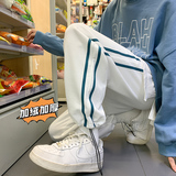 现货主推加绒加厚卫裤！双杠运动裤中性男女宽松NB539加绒，男装休闲裤，电商C303