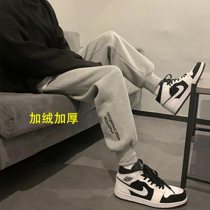 主推！加绒运动裤 笑脸绣花卫裤男女中性裤NB403常规P55加绒P60图片