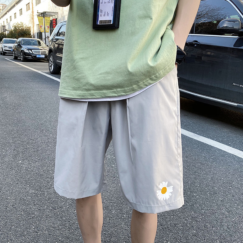 新增S和3XL主推！雏菊短裤薄男女中性五分裤潮NB123P25控38,男装休闲裤,电商C303