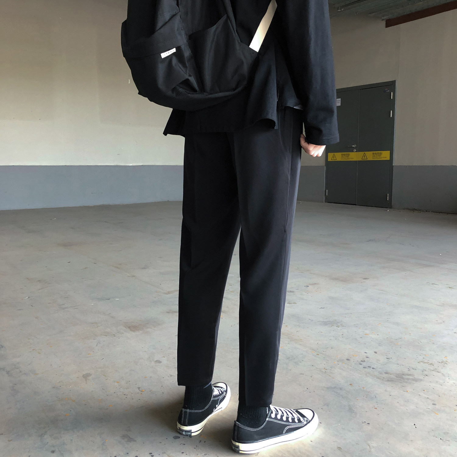 转化率超高！主推大货！坠感西裤男chic男女式宽松休闲裤CR11P58,男装西裤,电商C303
