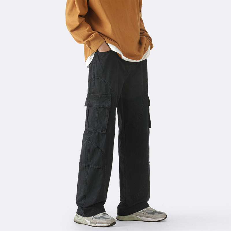 抖音品质直播工装休闲裤！直筒拖地裤NB917P60控78,男装休闲裤,电商C303