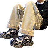 加绒NB1020P55特控88抖音一推就的加厚宽松直筒牛仔裤，男装牛仔裤，电商C303