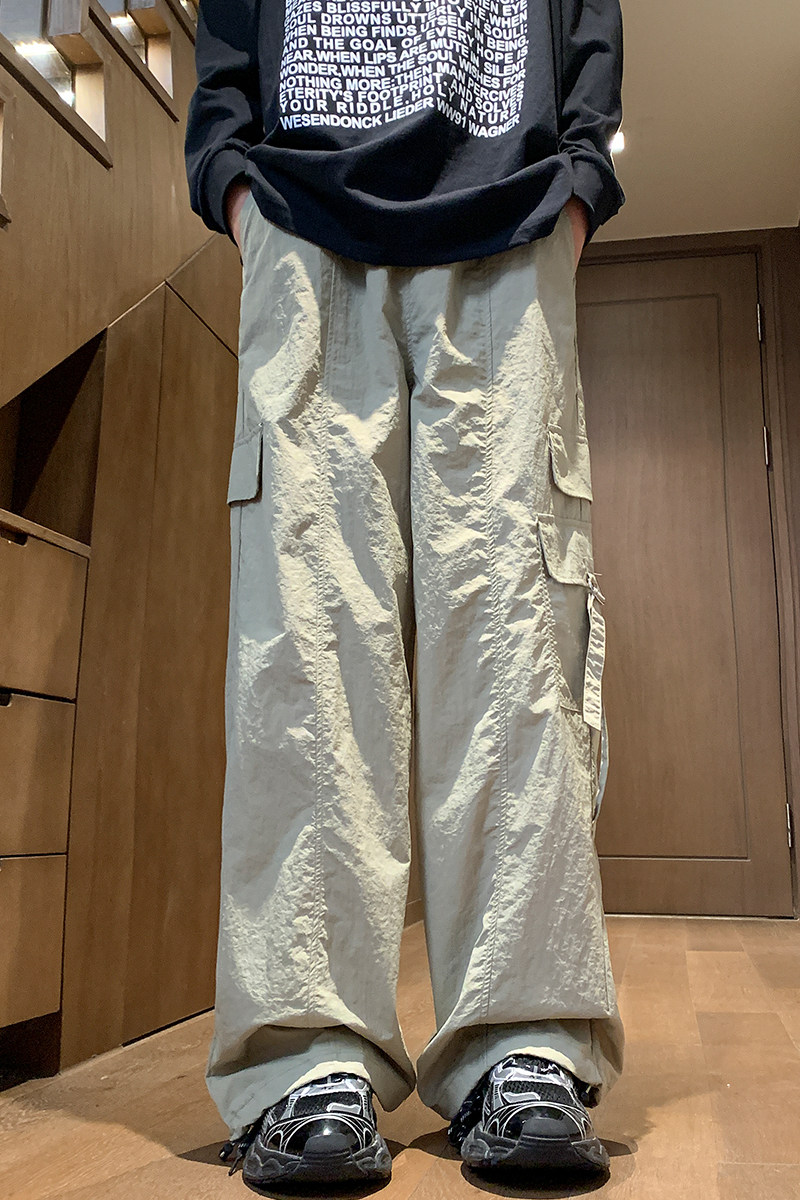 紫色美式速干工装裤男夏季薄款冰丝运动休闲裤NB2561P60-控78,男装工装外套,电商C303