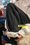 现货主推加绒加厚华夫格休闲裤！男女中性宽松束脚裤NB680，男装休闲裤，电商C303