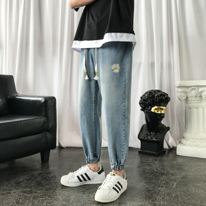同款雏菊九分牛仔裤cec中性男女小脚裤主推 NB108P58图片