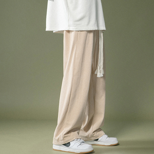 主推冬季加厚灯芯绒休闲裤！编织绳宽松直筒裤NB677图片
