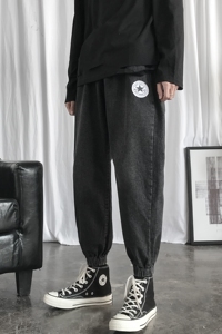 转化8%点击10%数据超牛B！秋冬新宽松束脚牛仔裤男女中性NB78P58图片