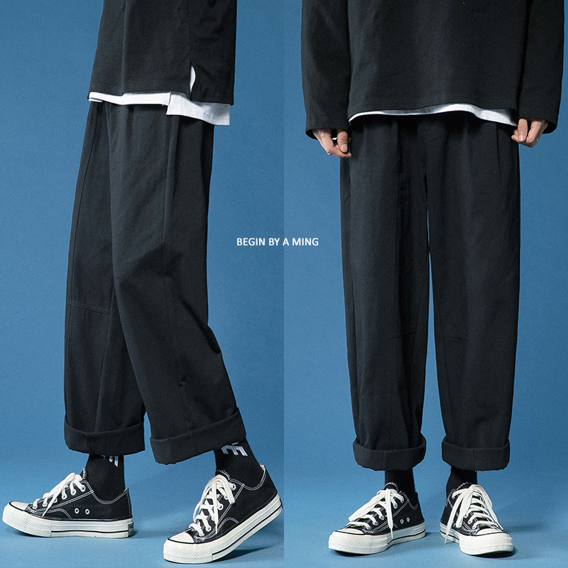 主推！秋冬新品宽松直筒裤老爹休闲裤NB328P50,男装休闲裤,电商C303
