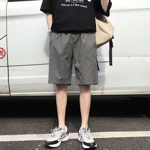 主推2021夏薄纯色宽松短裤中裤男女五分裤BM411P30（控价48）图片
