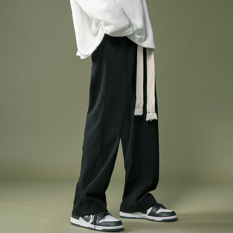 冬季加厚灯芯绒休闲裤！编织粗绳主推宽松直筒裤NB677,男装休闲裤,电商C303