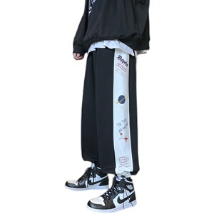 一推就爆的卫裤！加厚男女中性宽松直筒休闲运动裤NB668图片