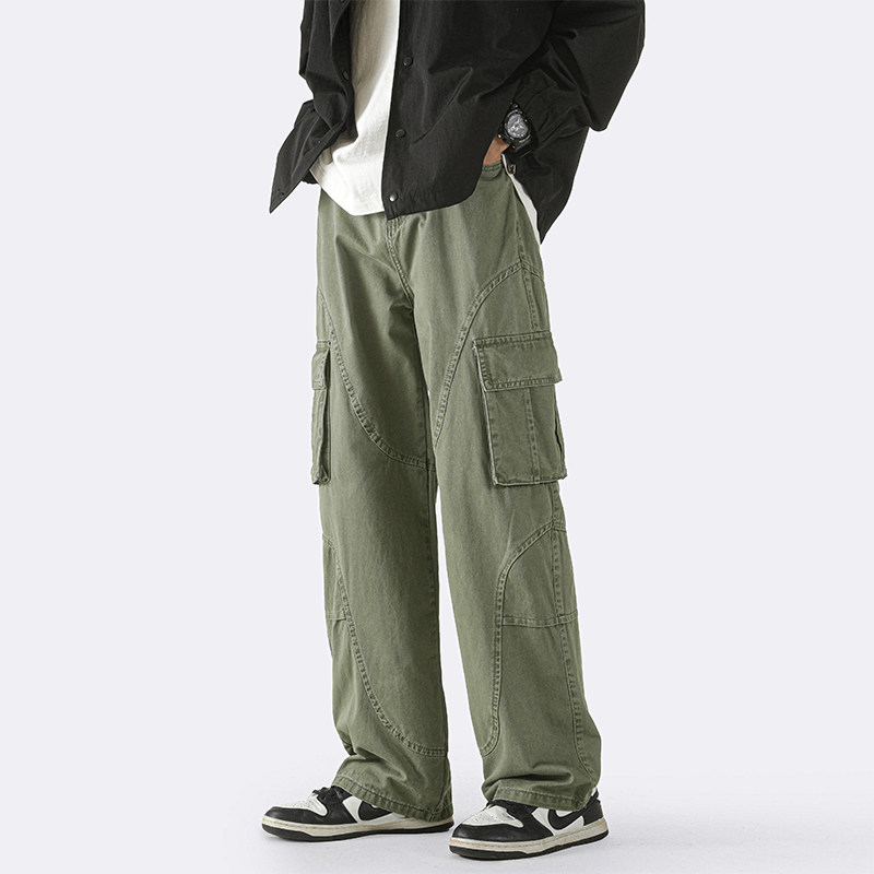 抖音品质直播工装休闲裤！直筒拖地裤NB917P60控78,男装休闲裤,电商C303