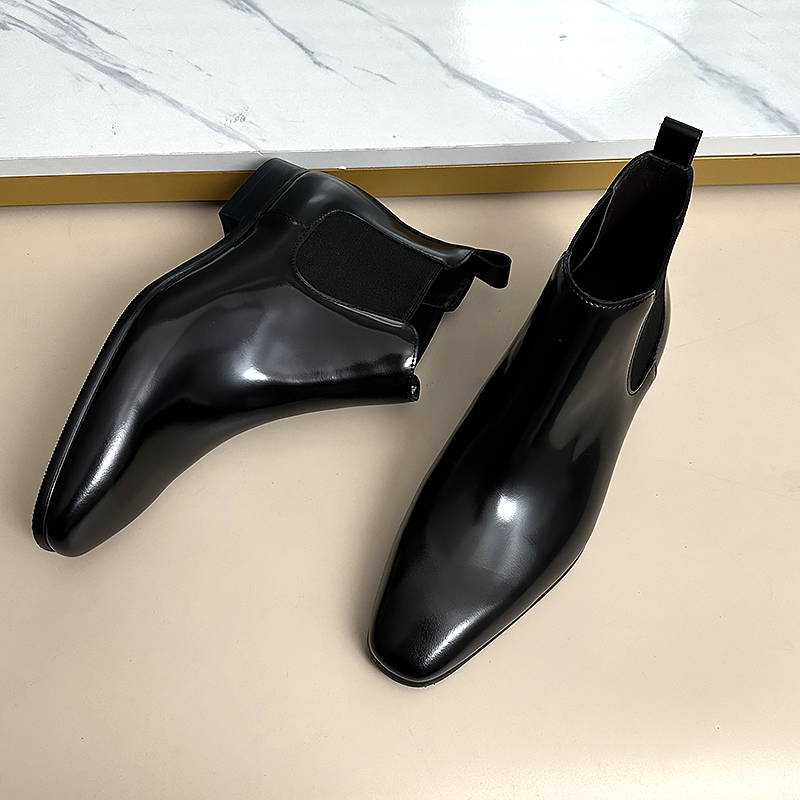 新款英伦风真皮切尔西靴