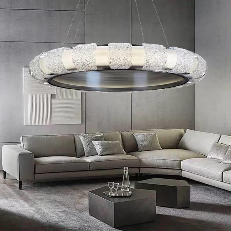 工厂北欧简约轻奢卧室书房餐厅艺术创意样板间设计师软装客厅玻璃