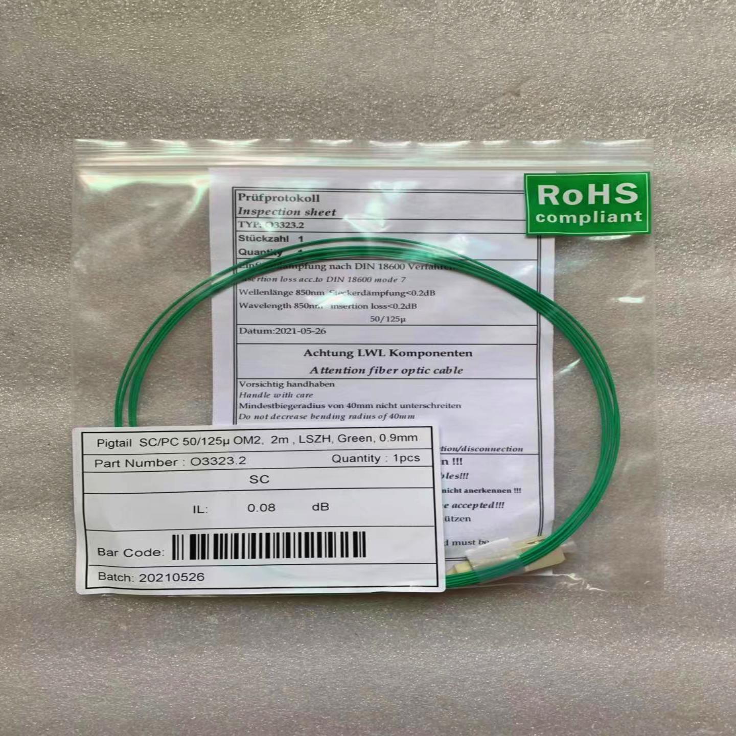 全新 复式光纤跳线 O33232 SCPC 50125U OM2 2M 09MM询价