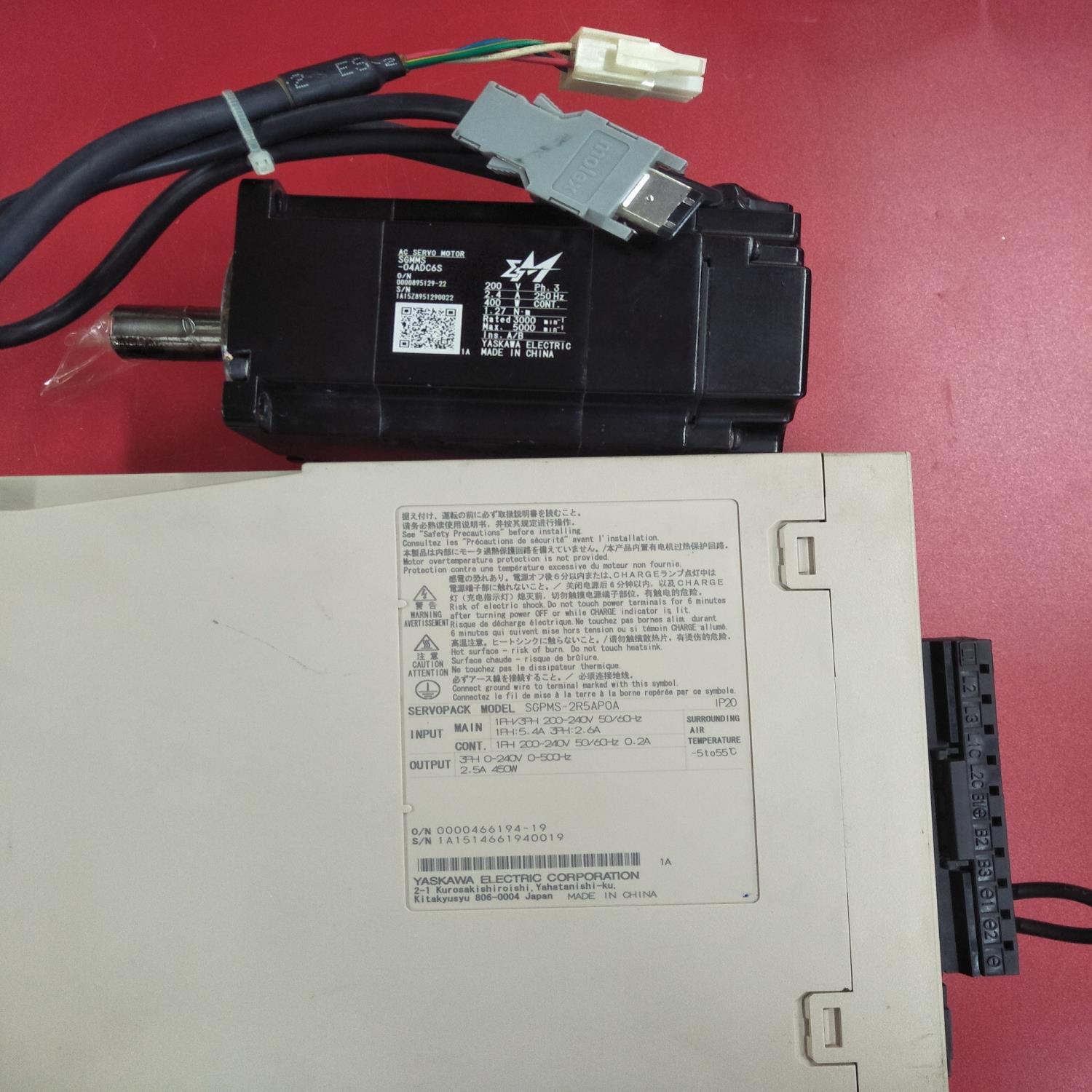 SGPMS-2R5AP0A+SGMMS-04ADC6S伺服电机货漂亮现货询价