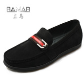 休闲男鞋 套脚帆船鞋 豆豆鞋 立马RAMAR精品潮流反绒牛皮男士 断码