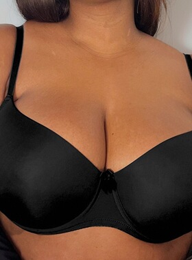 一件定制300斤文胸85-125下围光面定型大罩杯大牛围欧美波霸内衣