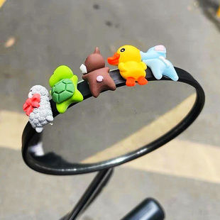 n70c f90 q85c电瓶车后视镜小公仔 饰摆件m95c 九号mzmix电动车装