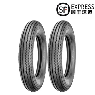 日本SHINKO哈雷883N X481200C改装黑边锯齿摩托车轮胎16 19 21 寸