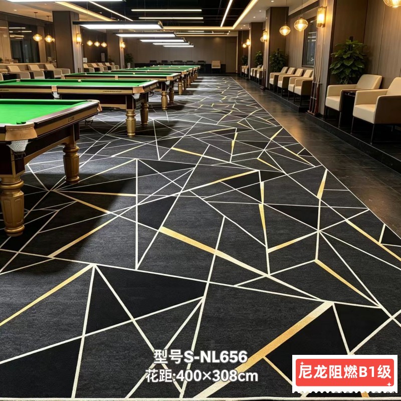 ktv宴会厅防火阻燃印花地毯定制图片