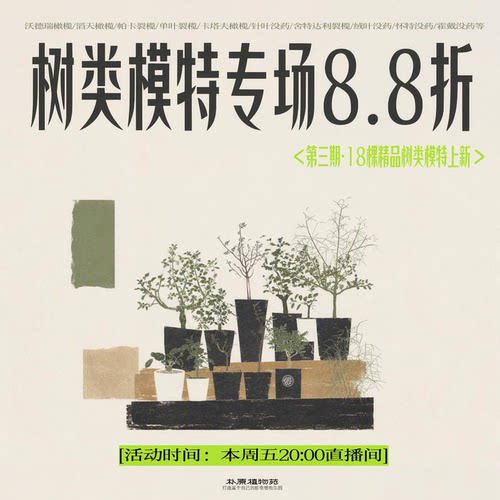 【朴原】朴原树类焕新季·精选树类模特8.8折（每周五晚8点更新）