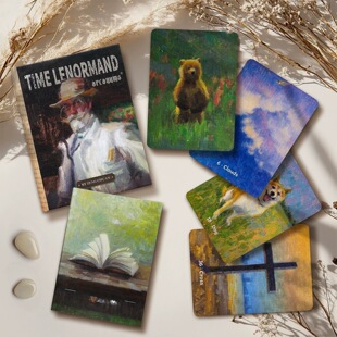 时光利诺曼Arcanums Time Lenormand Cards 36张双面压纹雷诺曼