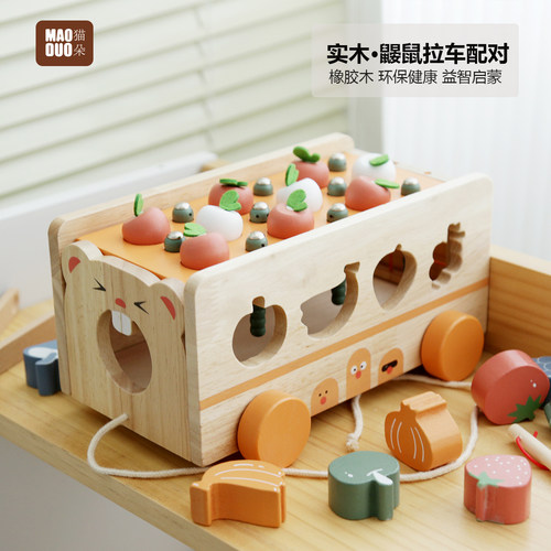 塞塞乐儿童拔萝卜捉虫喂食玩具
