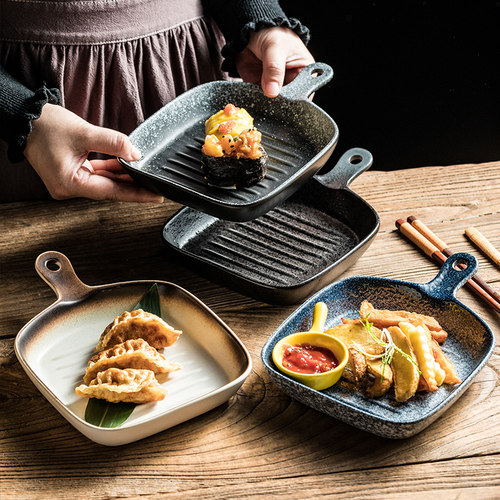 新时代带柄烤盘陶瓷烘焙芝士焗饭