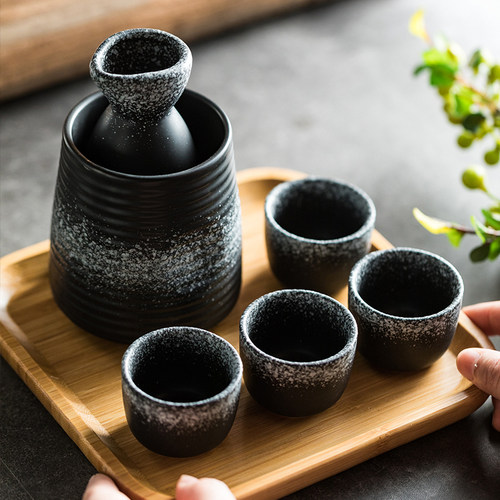 日式清酒小酒杯酒壶套装 创意寿司料理店白酒杯品酒杯醒酒器配套