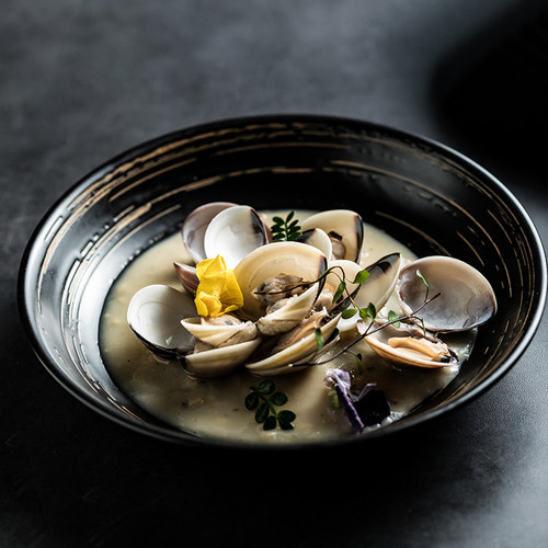 新款家用菜盘子陶瓷西餐盘深盘炒青菜盘鱼盘饺子盘肠粉盘商用汤盘