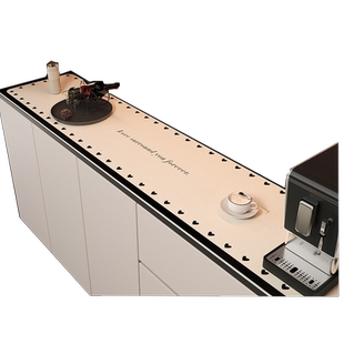 奶油风餐边柜垫防污皮革斗柜玄关柜餐桌垫鞋柜电视柜台面保护垫子