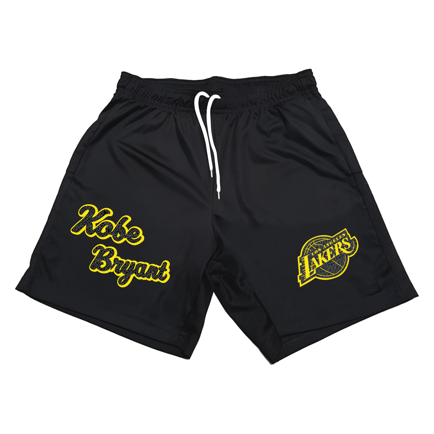 美式不过膝显腿长三分湖人队科比训练健身篮球运动短裤