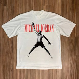 SHAMMGOD飞人欧文库里科比艾弗森麦迪喷墨纯棉宽松230重磅短袖