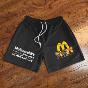 美式山姆高德篮球速干三分五分不过膝运动训练篮球短裤