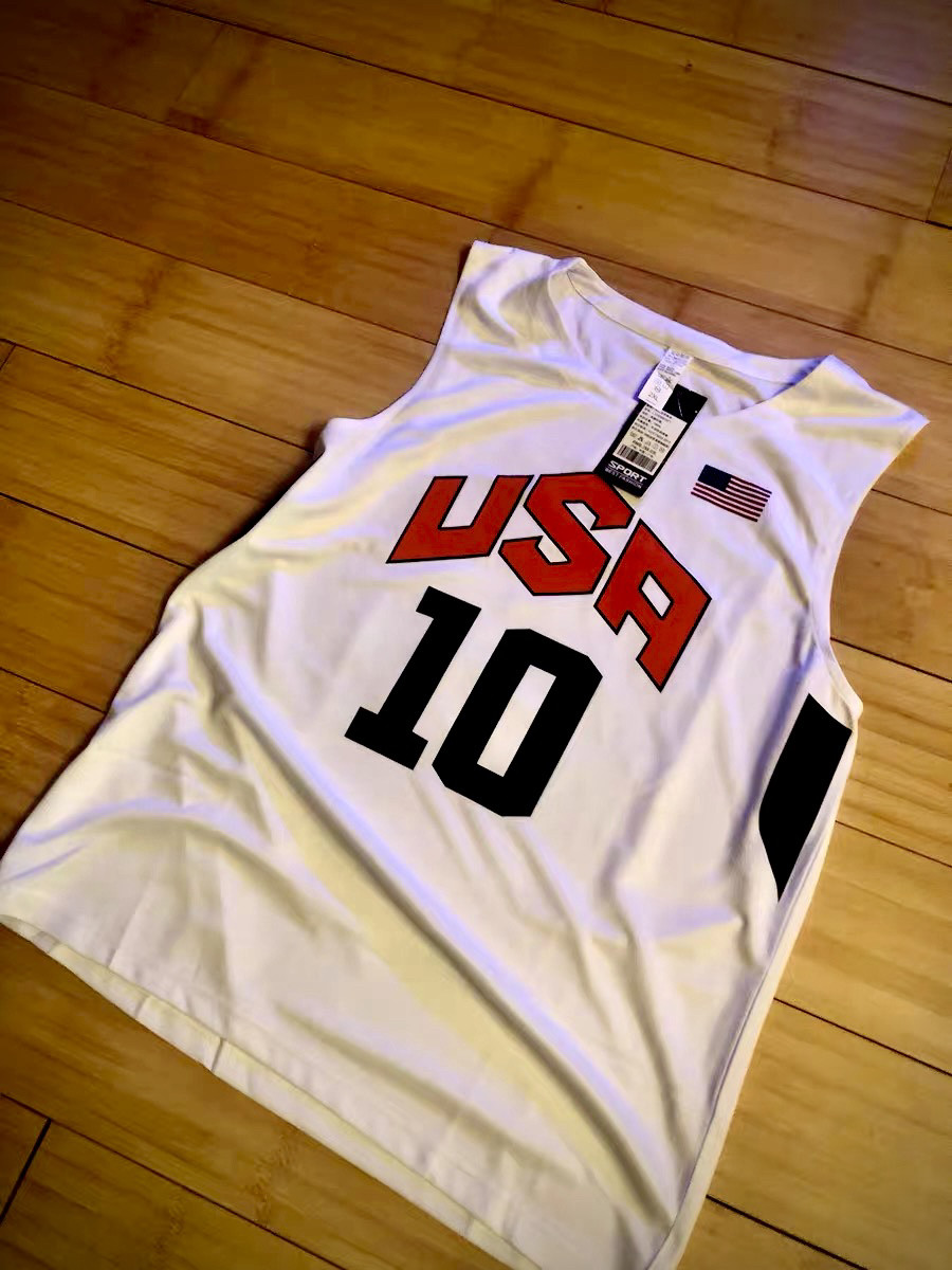 外贸尾货清仓梦之队10号科比usa速干背心球衣