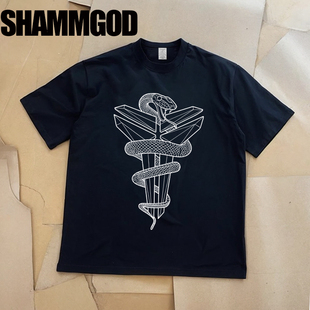 美国湖人队科比蛇纹黑曼巴24耐洗不掉色重磅纯棉篮球运动短袖