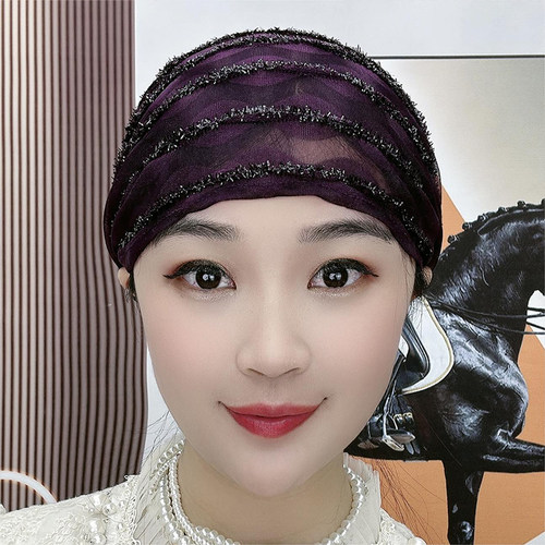 春夏女遮白发理碎发包头帽