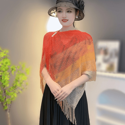 时尚洋气披肩女外搭2025新款高级感旅游拍照夏季薄款斗篷女配裙子