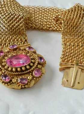 18k欧洲回流古董格鲁吉亚金手链