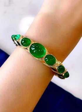 玻璃体时尚风祖母绿手链特价