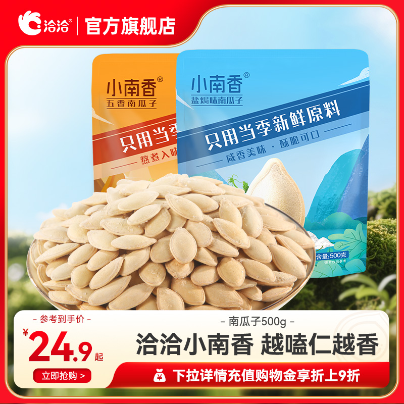 洽洽南瓜子500g五香盐焗味小包装