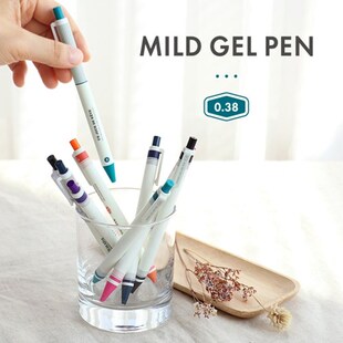 韩国正品iconic 多色温和0.38mm中性笔学生文具水笔Mild Gel pen