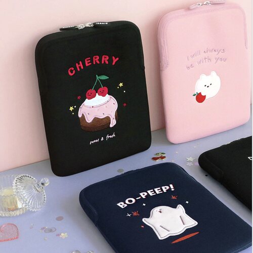 韩国正品iconic 刺绣11寸平板电脑手拿收纳包保护包 ipad sleeve