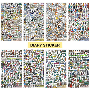 韩国正品ZERO PER ZERO 手帐数码闪光日常装饰贴纸Diary Sticker