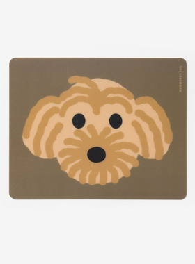 韩国正品warmgreytail 小狗防滑装饰鼠标垫电脑pvc垫子MOUSE PAD