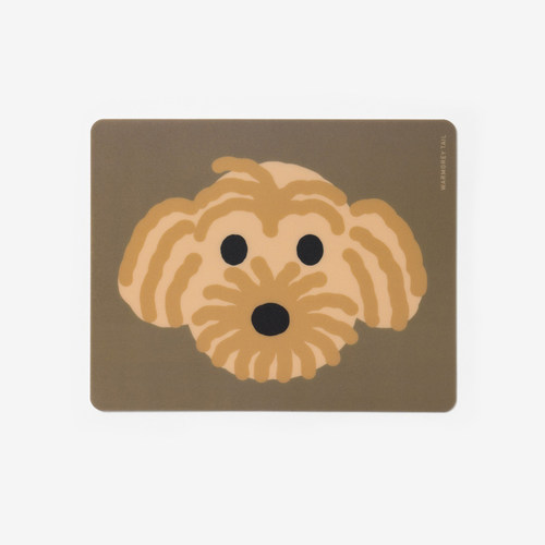 韩国正品warmgreytail 小狗防滑装饰鼠标垫电脑pvc垫子MOUSE PAD